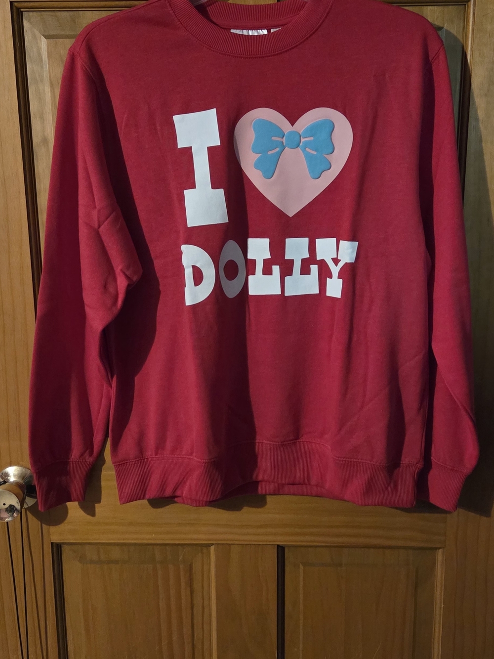 Red "I Love Dolly" Sweatshirt